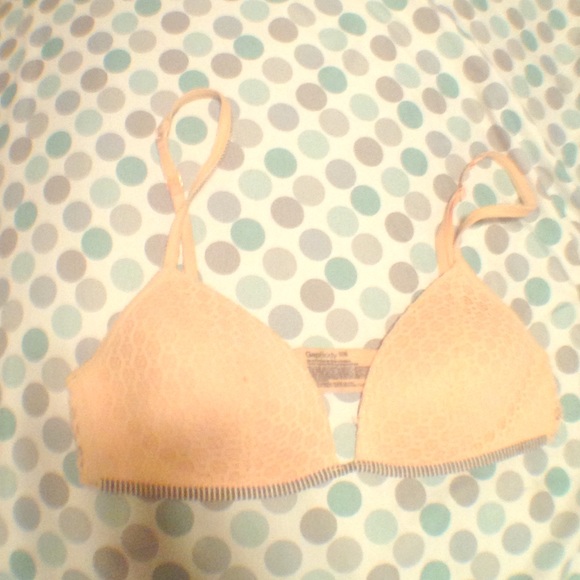 Peach pink bra