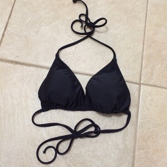 💟NWOT black bikini top sz. S