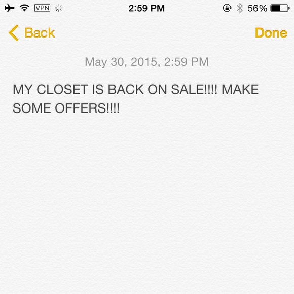I am back from China make some offers!