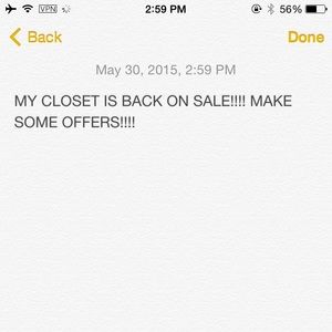 I am back from China make some offers!