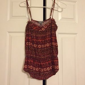 Tribal print tank top