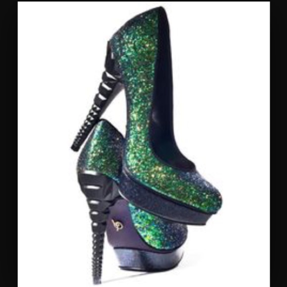 Rachel Roy glitter heels