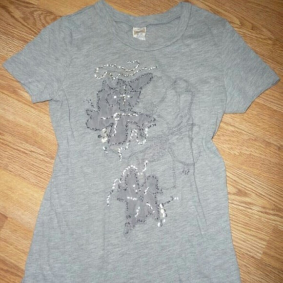 Abercrombie & Fitch vintage tee shirt top gray s ♡