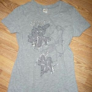 Abercrombie & Fitch vintage tee shirt top gray s ♡