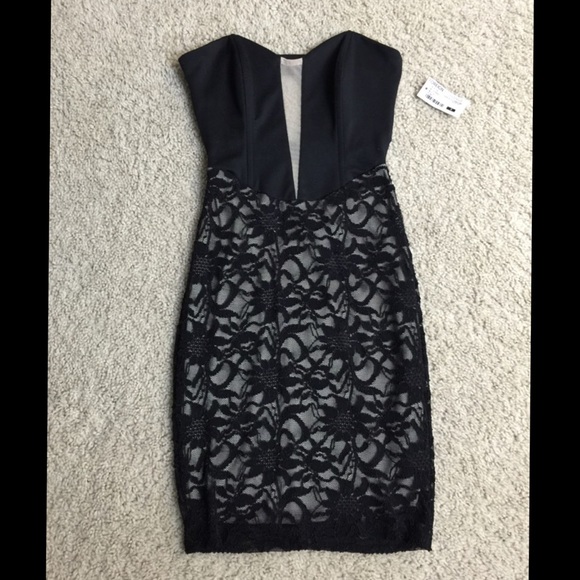 Foreign Exchange lace tube dress