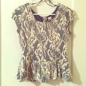 Hello kitty peplum top