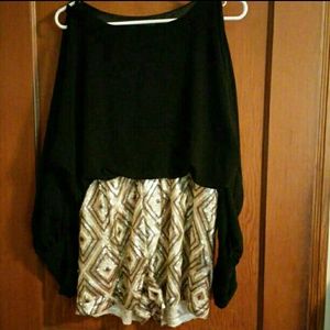 Sequin summer romper