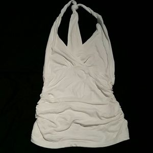 White Halter Top