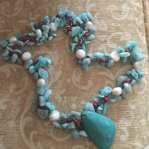 NATURAL STONE NECKLACE