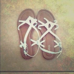 White ALDO sandals
