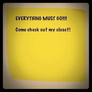 Come check out my closet!!!!