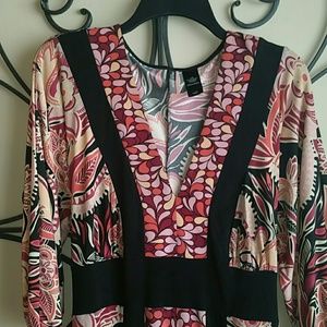 BISOU BISOU Multi-colored and  Black Dress