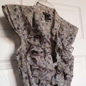Floaty ruffled peplum top