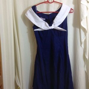 Retro pinup navy dress