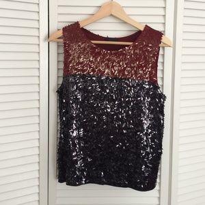 J. Crew collection sequin shell