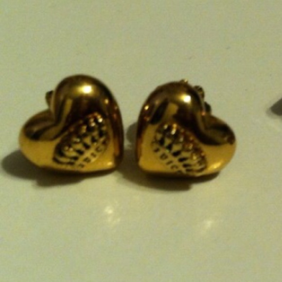Juicy Couture Gold Heart Earrings
