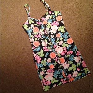Floral print tight dress