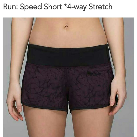 Lululemon speed shorts 4 way