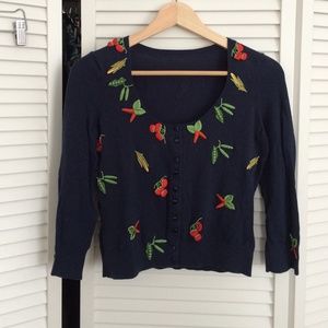 Vintage veggie patch cardi
