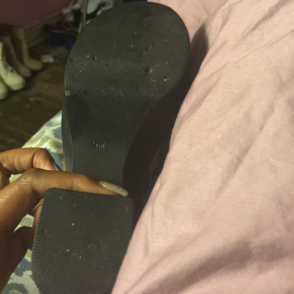 Jeffrey Campbell Giddy-Stud Leather Western-Inspired  Jeffrey Campbell closed toe wedge