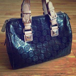 Michael Kors Black Patent Leather Handbag