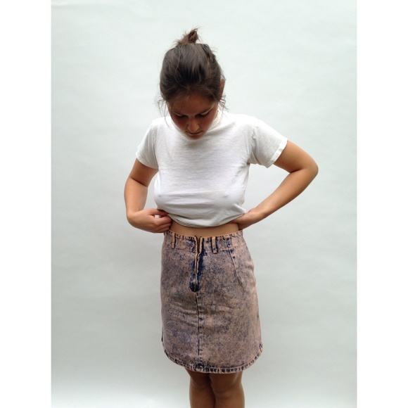 Vintage 80s denim skirt