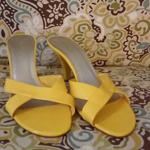 Super cute yellow sandals