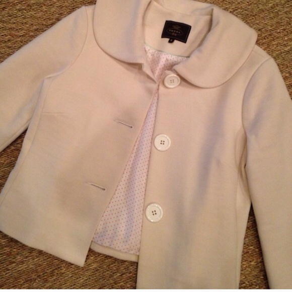 Flawless Tocca Cropped Cream Jacket