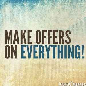 Make offers!