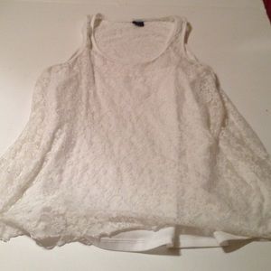 White lace top