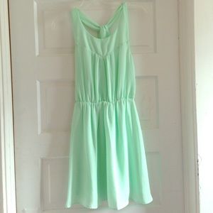 Mint-green dress