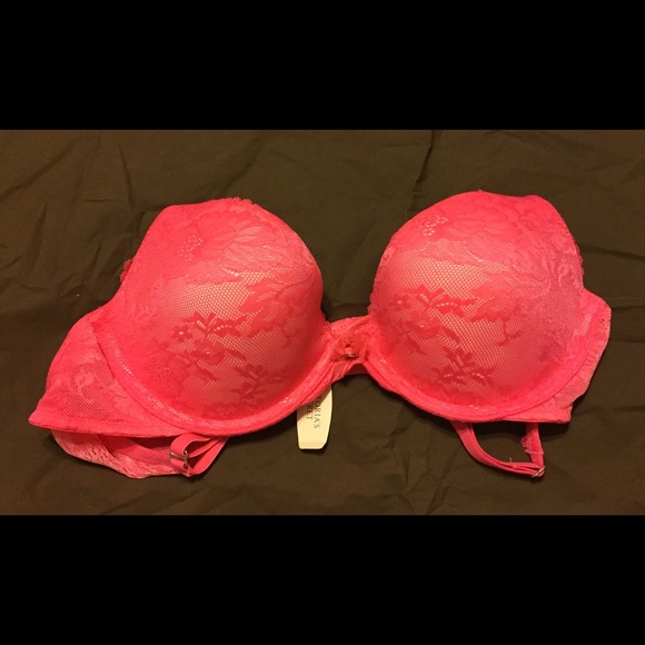 NWT Hot Pink Body By Victoria Push-Up Bra 36B