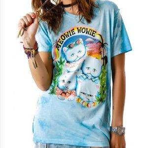 RARE UNIF MEOWIE WOWIE TEE SIZE SMALL