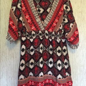 Pretty abstract dress.