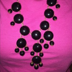 Black bubble necklace; never worn