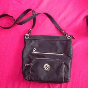 Black Relic cross body bag