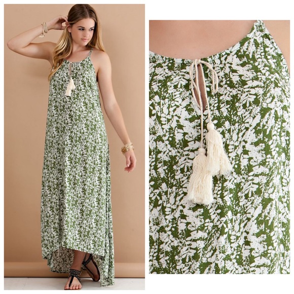 🌾Follage Printed Maxi Dress🌾 - Picture 3 of 4