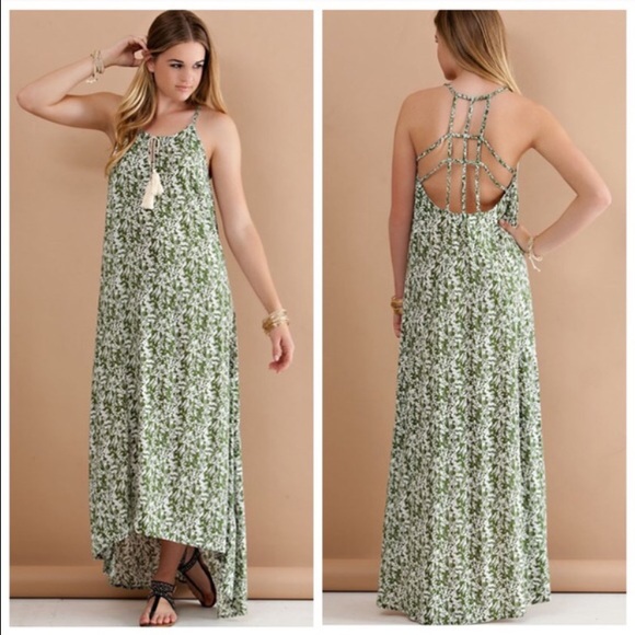 🌾Follage Printed Maxi Dress🌾 - Picture 2 of 4