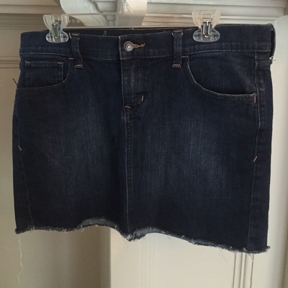 Cut-off denim skirt - Picture 2 of 2
