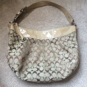 COACH Khaki Hobo Bag