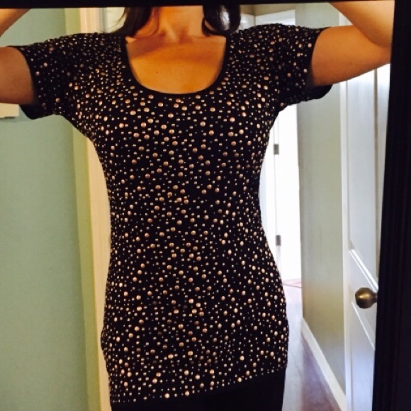 Studded long tee or dress