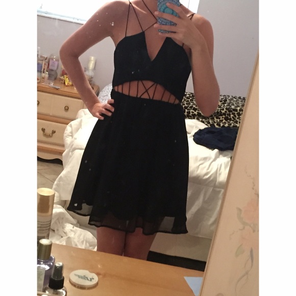 Black Cut-Out Dress