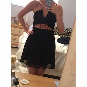 Black Cut-Out Dress
