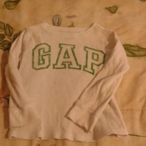 White thermal gap shirt