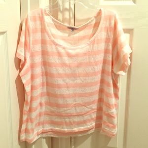 Charlotte Russe Floral Pink Crop Top Summer White