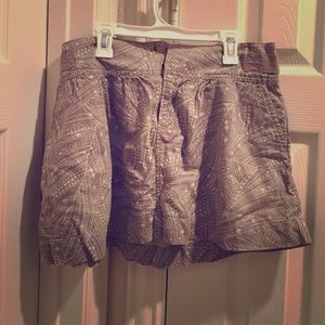 Old Navy Khaki Skirt Summery Boho Chic Brown sz 4