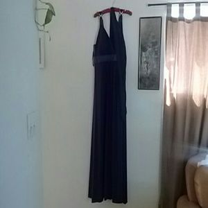 Semi formal purple dress with scarf!