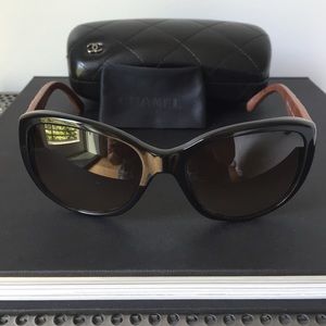 Authentic Chanel sunglasses with case