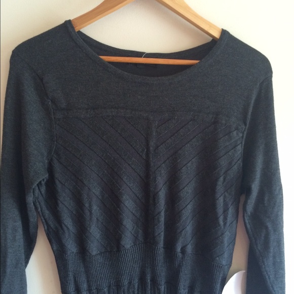NWT Spense Grey Sweater Dress - Picture 3 of 4