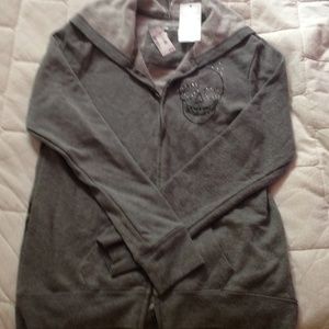 Hooded Sweat jacket with Skulls